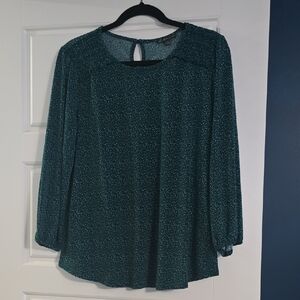 Adrianna Papell Teal Blouse